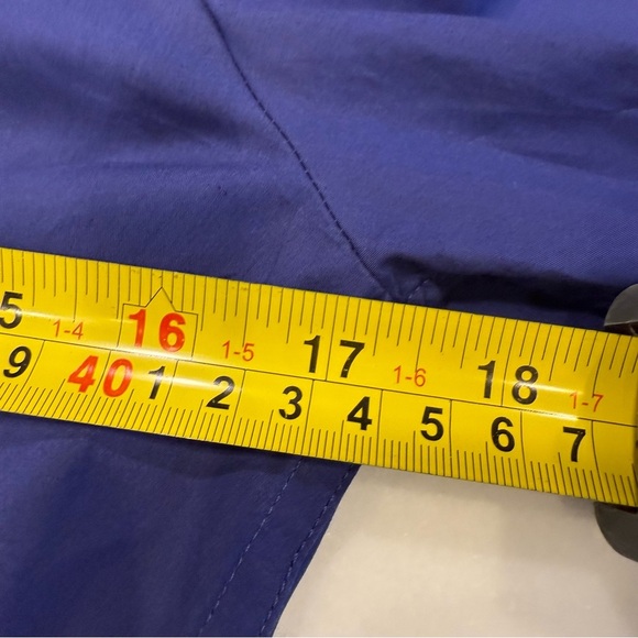 Boden Women’s Deep Blue Button Up Shirt W/ Contrast Flip Cuffs & Collar Sz 6 - Picture 8 of 13